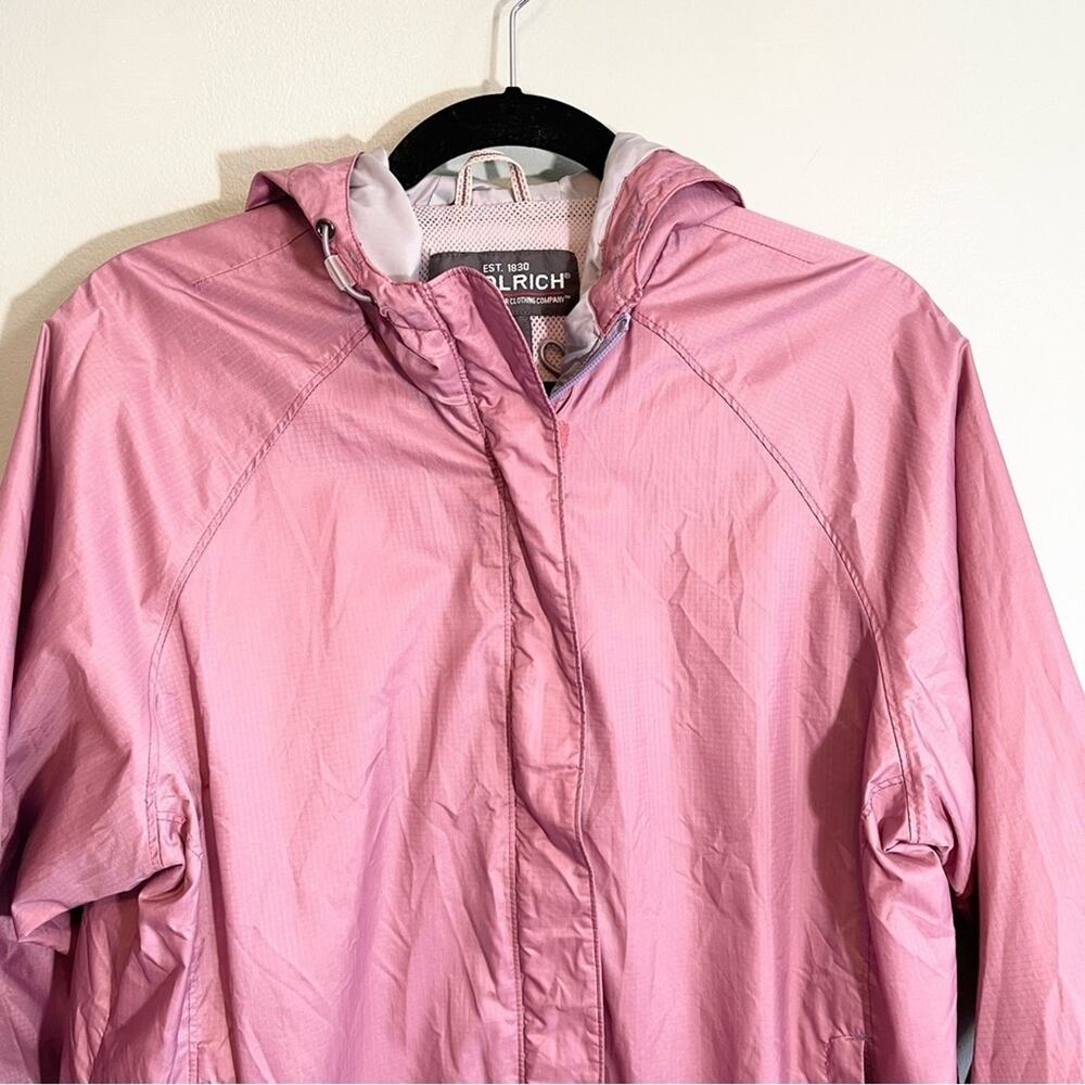 Woolrich Women's Zip Up Windbreaker Light Pink Size Medium - Picture 2 of 16